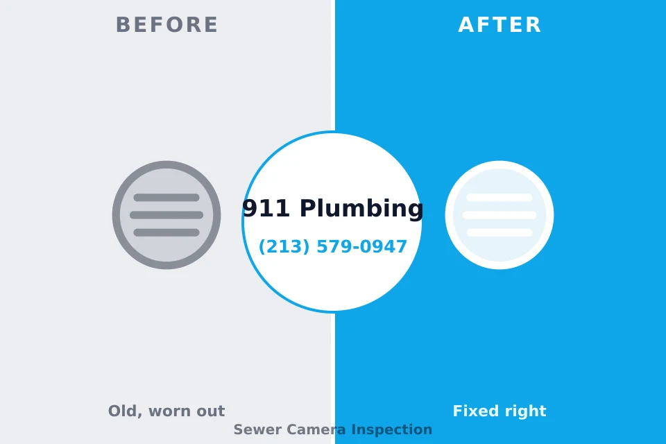 Before and after: plumbing repair East Berwick, PA